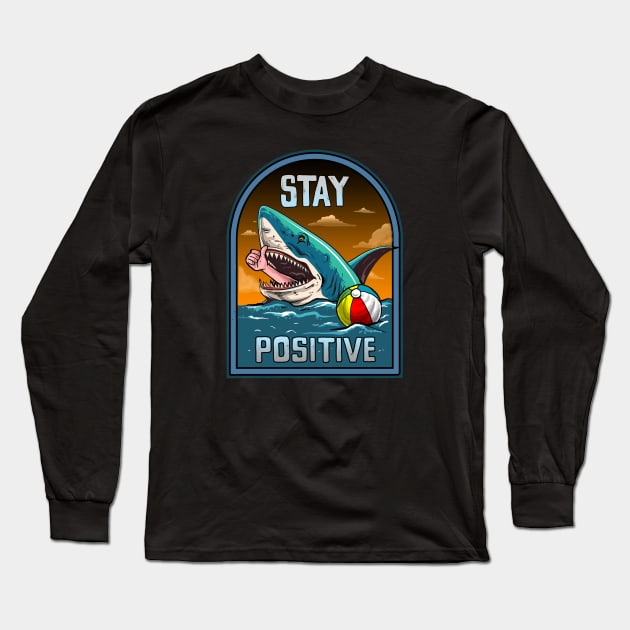 STAY POSITIVE Long Sleeve T-Shirt by AMOS_STUDIO